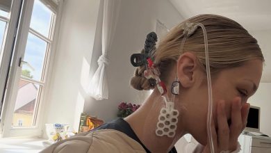 بيلا حديد بور مثيرة للقلق من سرير المستشفى … جيجي تدعمها – ryan