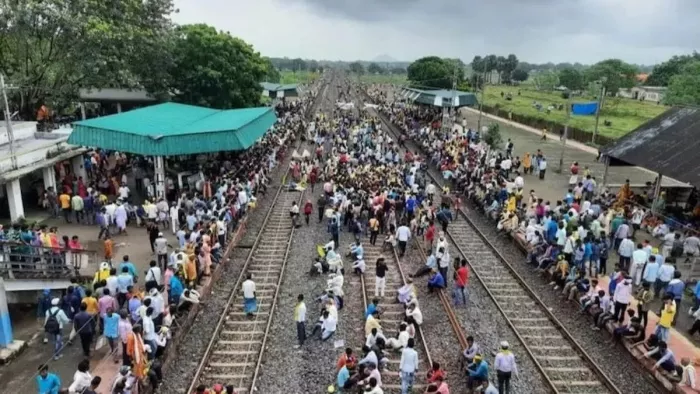 Article 144 was implemented due to the Kudmi movement in Seraikela, decided under the Rail Roca movement -Saraikela News Section 144 imposed amid Kudmi Rail Roko -Protes