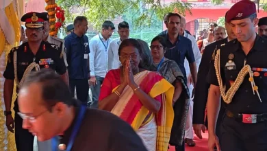 The President Draupadi Murmu on the Land Gayaji does the Pinddan in Vishnupad Courty