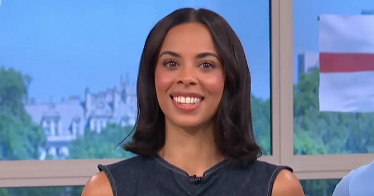 Rochelle humes returns to this morning in denim dress that costs mess than £ 50 – ryan