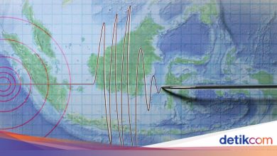 The earthquake was felt in bogor, its center in sukabumi
