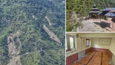Cracks dropped to one and a half kilometers in the Matla village of Kullu, fear and helplessness among people; Historical temples are also at risk – Himachal Pradesh landslide Kullu Village ruined temple at risk in Matla