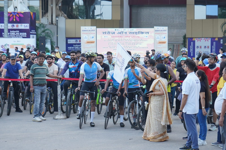Match India Sunday on Cycle celebrated World Car -Free Day with Tourism Section