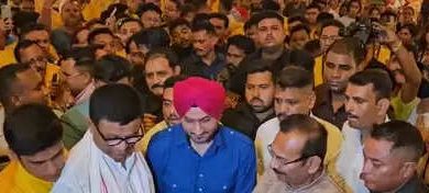Harbhajan Singh inaugurated Durga Puja Pandal in Kolkata