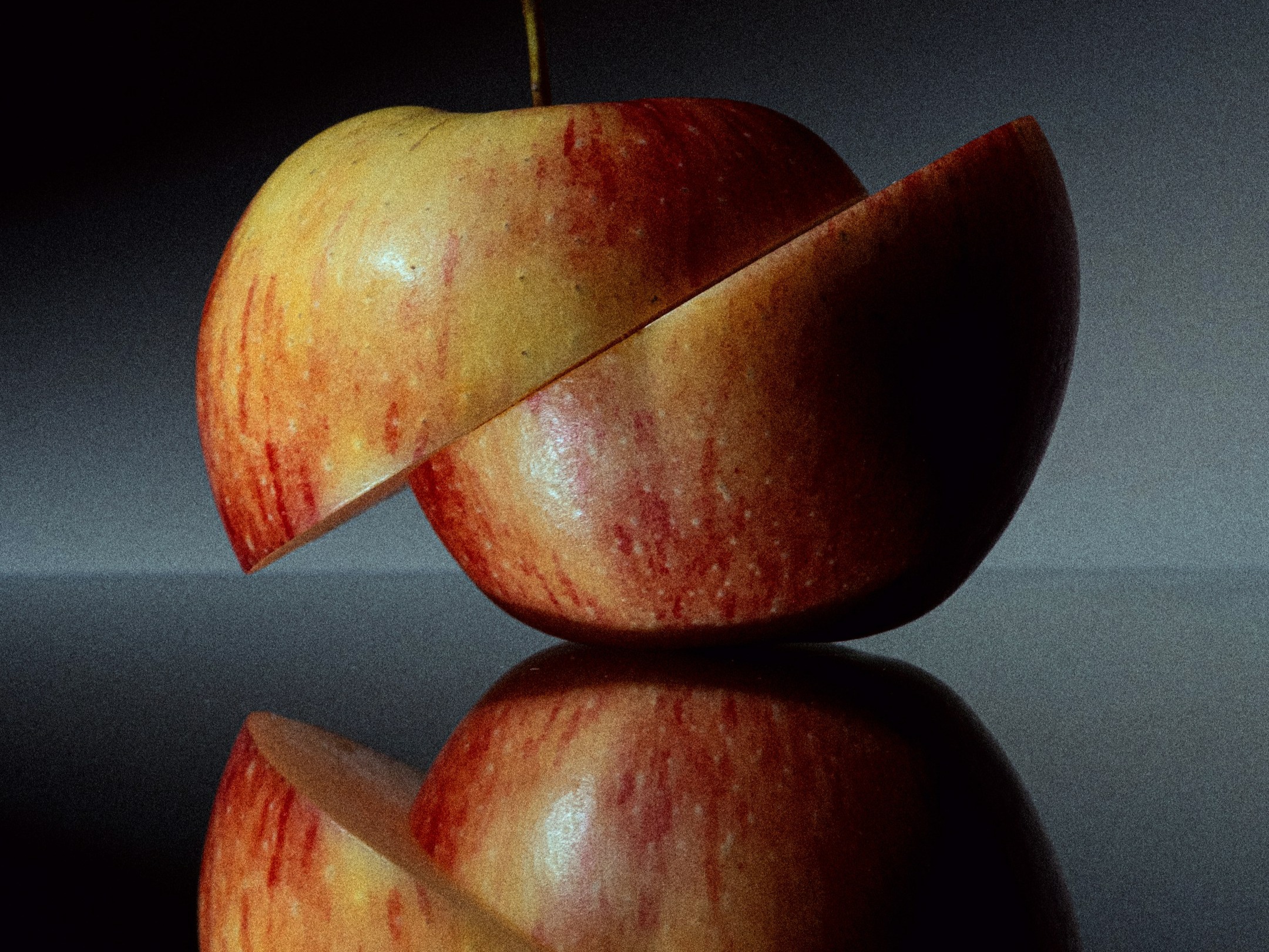 Why does the chopped apple change its color?