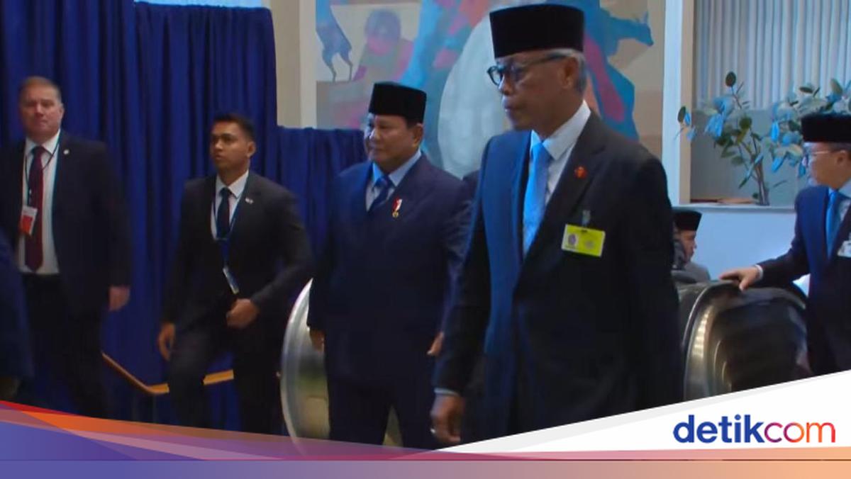 Prabowo arrived at the UN headquarters before the general session before the general session