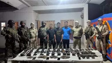 Manipur: 9 militants arrested, large amount of weapons and drugs repaired