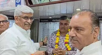 Gajendra Shekhawat met traders in Jodhpur, Milpel told GST Reforms