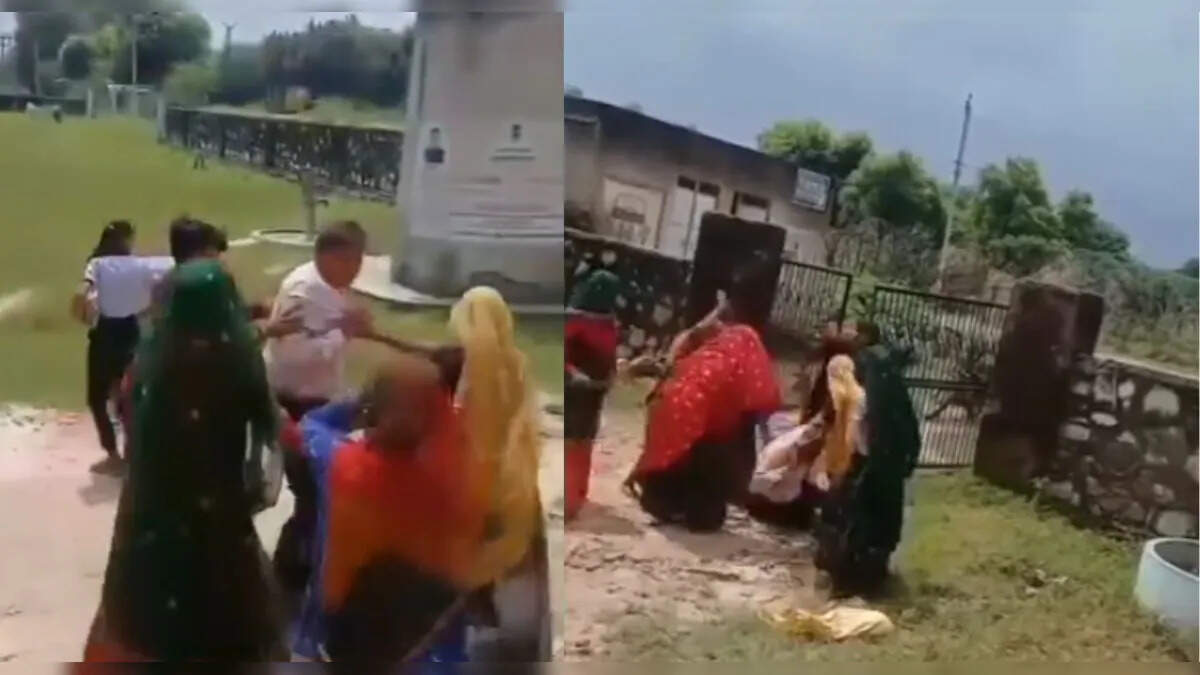 The sudden room of government school fell in Dausa, school video has emerged