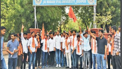 ABVP -protests to Jayanarayan Vyas University, questions against administration in exclusive video