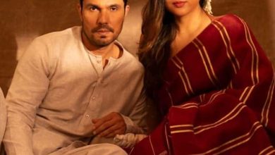 Randeep Hooda-Lin Lasharam painted in the color of Navratri