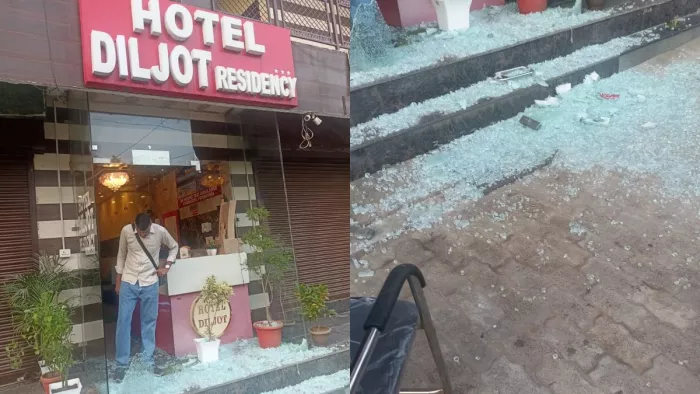After shooting at the gym owner in Mohali, the Misclanke created a Rukus in Chandigarh and shot outside the hotel; Panic in the area -after shooting at a gym owner in Mohali offenses