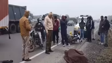 Watch a painful accident on the highway Jaipur-Delhi in the video, High Speed ​​Dumper took two lives