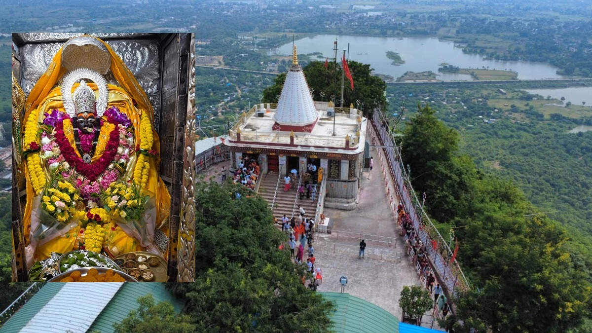 Maa Sharda Dham Maihar: A crowd of dedicated who gathered at the Navratri festival flood of faith