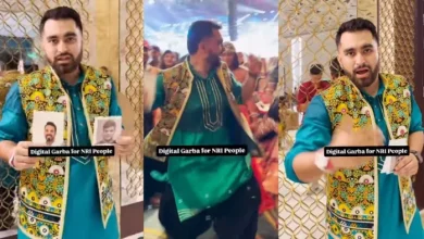 In Navratri, the young man made NRI Friends Digital Garba, users said – this bus in India – Digital Garba NRI friends virtually join Navratri celebrations in viral video