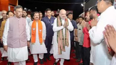 Domestic Minister AMIT Shah meets with BJP leaders in Patna, discussion on election strategies