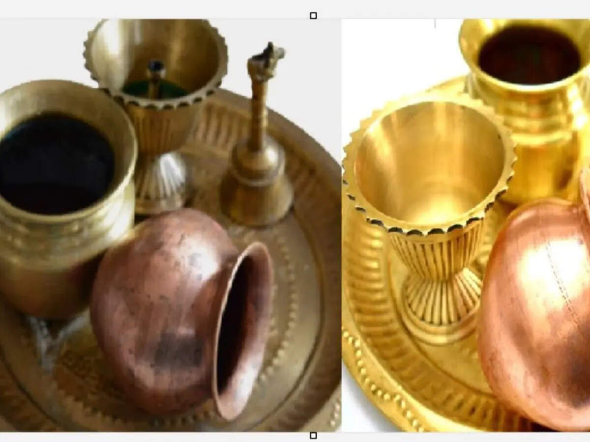 Pooja tools fell black, shine in an easy way with 4 things will become new within minutes