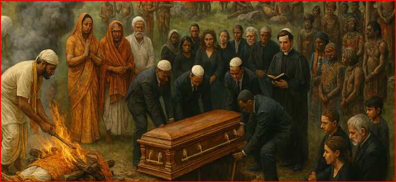 Funeral! From 108 pieces to holding corpses in public, know about the world’s strangest burial here