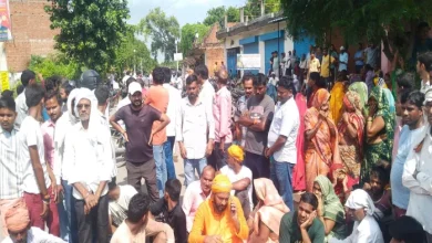 Rioting over the death of the man of the BJP leader, rioting by placing corpses on the road, a case registered against four accused, attacked in the ground competitor