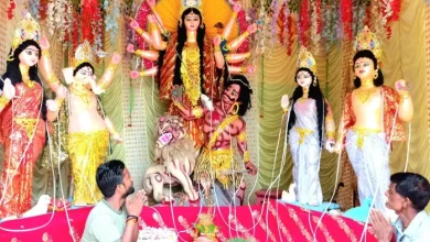 The colors of Durgotsav began to grow in Kashi, the city of Shiva, the idols of the mother began to reach the pandals – Varanasi Navratri celebrations Devotees temples Durga Puja preparations in Full Swing