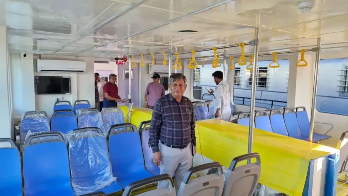 People from Bihar get a subway gift in Dussehra, reaching Patna very special electric ship – Water Metro Electric Vessel arrives for Ganga River Service