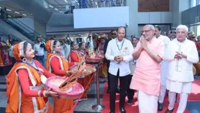 The Vice President CP Radhakrishnan attended the closing ceremony of the Sahitya Festival ‘Unsehesh’ in Patna