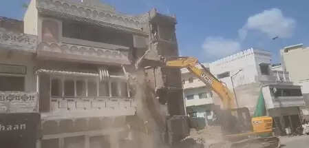 Bulldozers run in Varanasi, 13 houses under which hockey player Mohammad Shahid’s house demolished