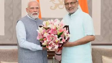 Prime Minister Narendra Modi meets the Vice President CP Radhakrishnan