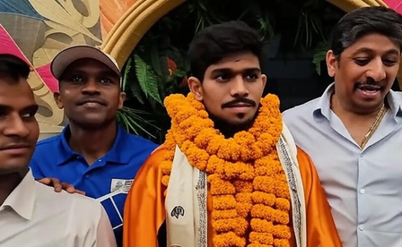 Lal van Bihar won gold in the World Championships for Athletics, strong welcome on homecoming