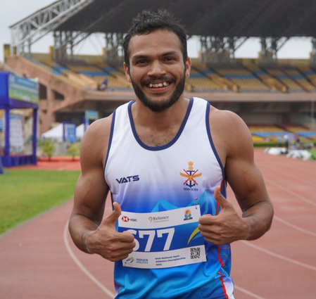 National Open Athletics Championship: Manikanta won gold medal in 100 meters