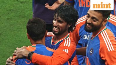 People hit the streets with sweets in the streets to celebrate India’s victory over Pakistan in the Asia Cup final