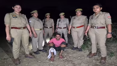 Women’s -Police team in Mathura first short encounter, robber Rakesh Kumar arrested