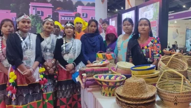 Jute and Hyacinth Hats made by Tharu women who attract foreigners, found for the first time in trade shows – NCR NEIDA NEWS UP International Trade Show empowered women with stall with welfare section