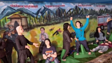 The Grand Durga Puja Pandal decorates about the theme ‘Operation Sindoor’ in Deoria, the crowd of the audience to see – Unique Durga Pandal Beeld Pahalgam attack operation Sindoor in Deoria out