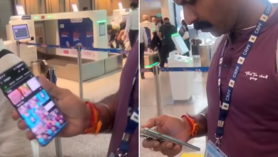 CRPF officer’s disgraceful act at Delhi Airport! Pictures of stolen woman’s feet, users furious to watch viral videos