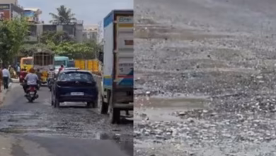 Road Repair ‘Raw Game’! Roads broke 48 hours after being built in Bengaluru, anger broke out on the main minister
