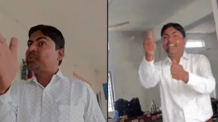 “I will kill you outside of school and then ….”, in Chhindwara, the teacher has threatened such a threat to the female teacher, video -viral -Chhindwara teacher to kill female teaching teacher viral