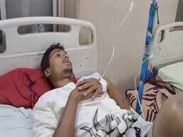 Late night density in Kota, to see in footage, the injured youths are still treated at MBS Hospital