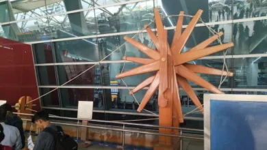 Gandhi Jayanti: Do you know where the world’s biggest turning wheel is? 42 Carpeners built within 55 days – NCR Worlds Larget Charkha at IGI Airport A Gandhi Jayanti Special