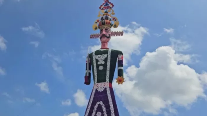 Lighting in South Delhi will lead to fireworks and sound, Ramlila committees have Eco -friendly Ravan -NCR Eco -friendly Ravana Dahan in Delhi Light and Sound Show Light Preparing