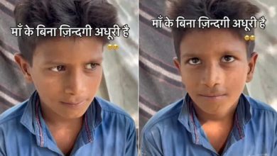Hiding pain is mentioned … The mother who is lost in childhood reminds me to see the photo on the Aadhaar card, the child’s video will make you cry
