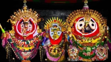 The great gold of the Lord in the Jagannath temple on Vijayadashami, has thousands of committed Puri Jagannath Temple Lord Jagannath decorated in Grand Suna Bessa on Vijayadashami
