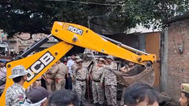 Bulldozer -action at the illegal loading station of Tauqir Raza’s family member after ‘I Love Mohammed’ Controversion