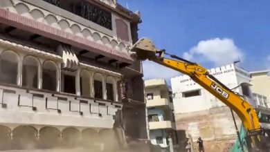 Part of the Olympic Mohammad Shahid’s house collapsed during the wipe of the road, resentment in the family