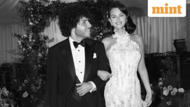 Selena Gomez shares beautiful wedding photos with Benny Blanco in Custom Ralph Lauren Dress