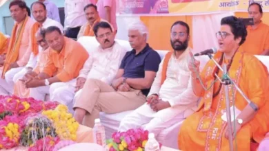 In Etawah, Pragya Thakur repeated the determination of Hindu nation, said -Hindu -nation will be announced soon -Pragya Thakur has repeated her dedication to Hindu- nation in Etawah