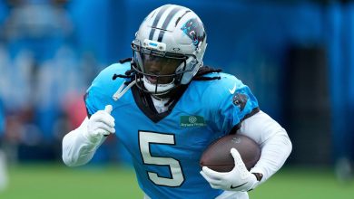 Rico Dowdle steps in the spotlight as Carolina Panthers’ Chuba Hubbard sideline for Miaaiai Dolphins Clash.