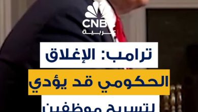 قال الرئيس الأميركي دونالد ترامب في لقاء تلفزيوني إن الإغلاق الحكومي قد يؤدي إلى تسريح موظفين…