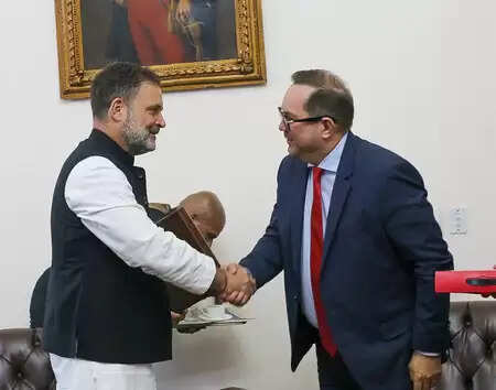 Rahul Gandhi’s meeting with Colombian president of the Senate, overseas congress shared a photo