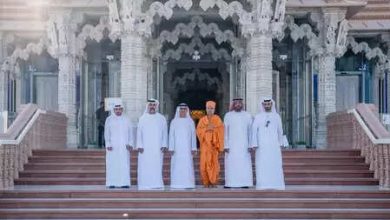 Inter-religious harmony promotes: DCD President Dr. Al Khali visited Baps Temple